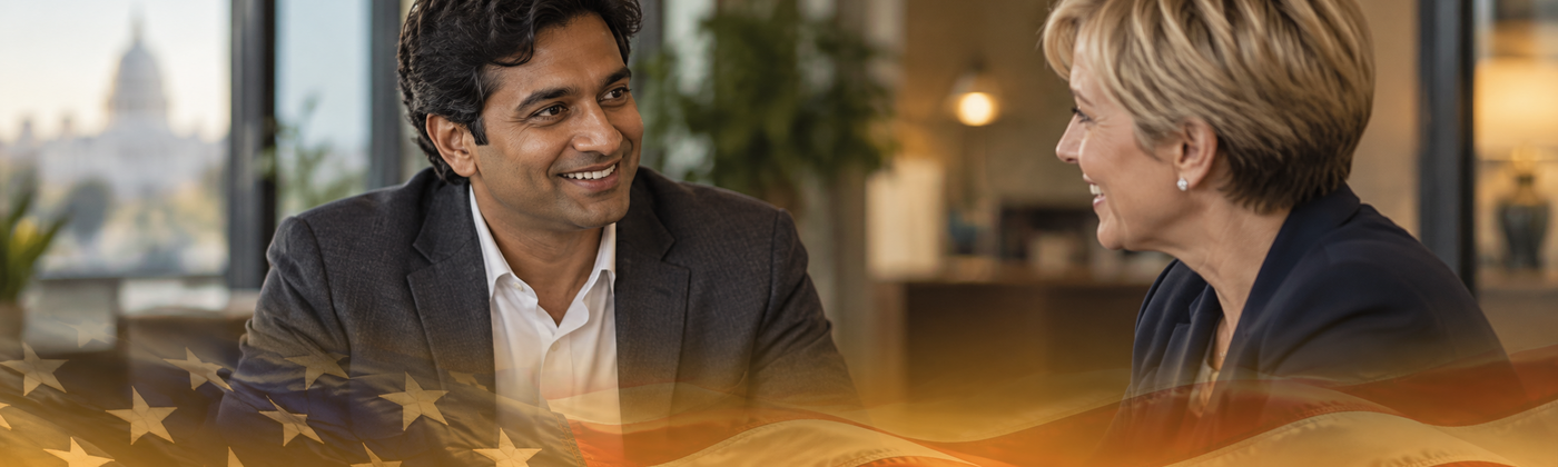 Dallas immigration attorney consulting with a client about an EB-1 green card petition