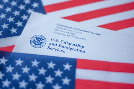 USCIS and American Flag